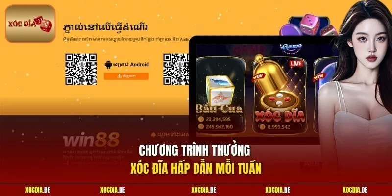 Chương trình thưởng xóc đĩa hấp dẫn mỗi tuần