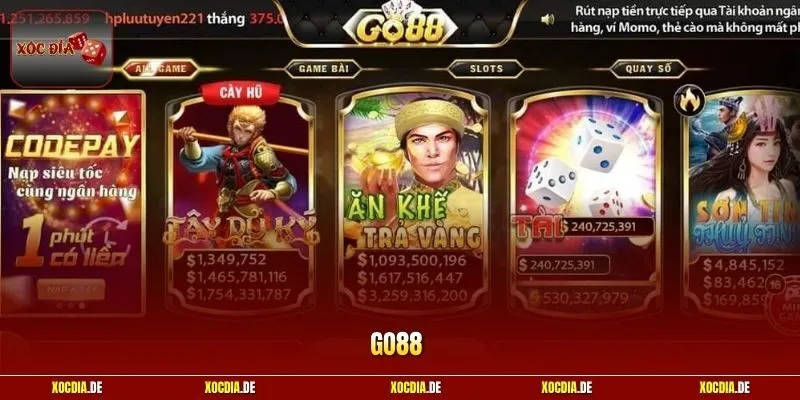 Go88 - Review Xóc Đĩa Đổi Thưởng Hấp Dẫn Nhất Phải Chơi