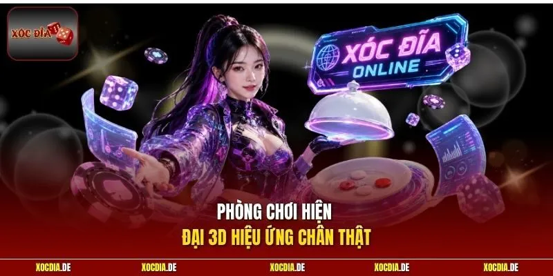 Phòng chơi hiện đại 3D hiệu ứng chân thật