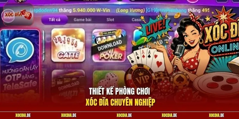 Thiết kế phòng chơi xóc đĩa chuyên nghiệp