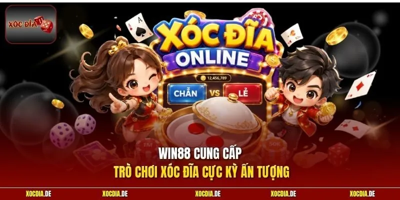 Win88 cung cấp trò chơi xóc đĩa cực kỳ ấn tượng