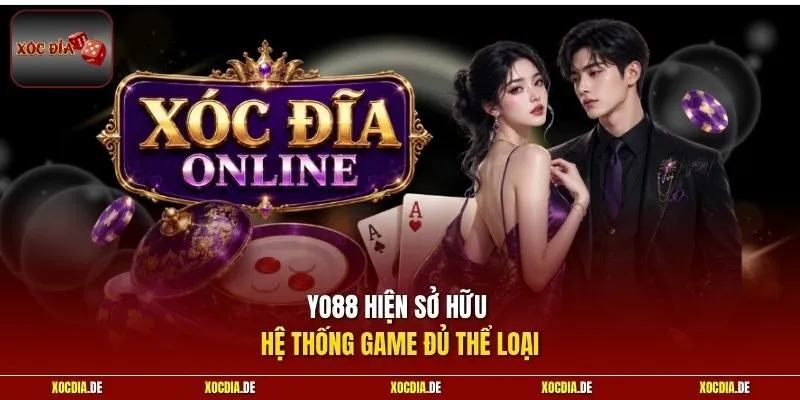 Yo88 hiện sở hữu hệ thống game đủ thể loại